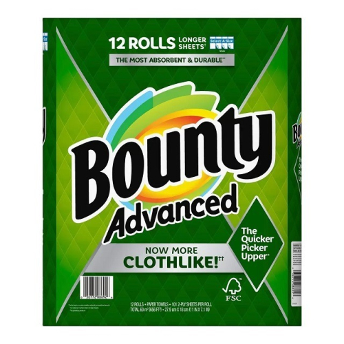 Bounty 兩層隨意撕特級廚房紙巾 101張 X 6捲(半串)