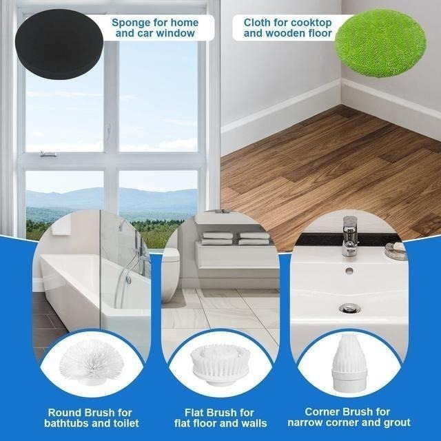 【現貨】Acrimax 電動清潔刷 浴缸拋光 充電式 IPX6防水-細節圖5