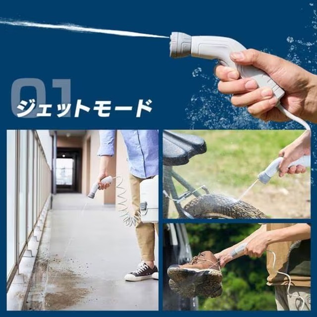 【日本代購】IRIS OHYAMA 充電式便攜式清洗機 JPW-T81-W-細節圖2