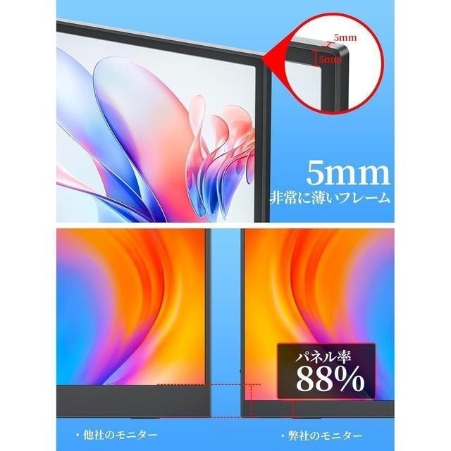 【日本代購】cocopar 輕巧型 攜帶式螢幕 15.6英吋-細節圖2