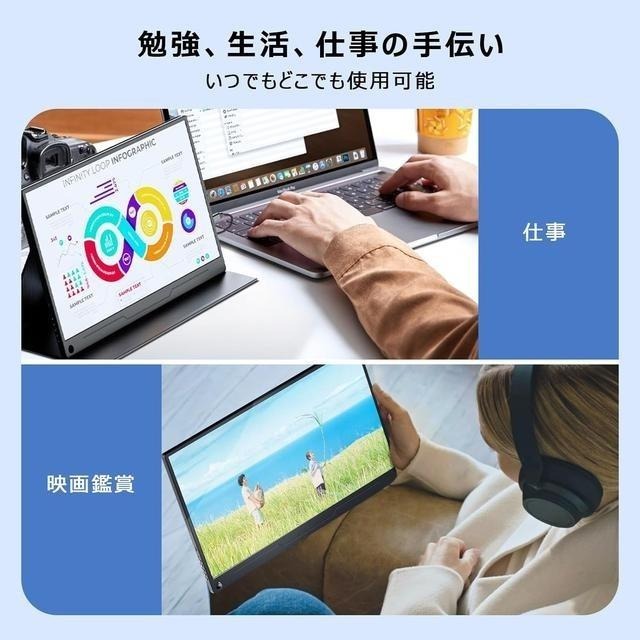 【日本代購】EVICIV 輕巧型 攜帶式螢幕 15.6英吋-細節圖7