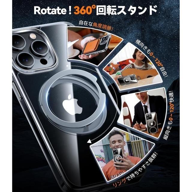 【日本代購】TORRAS 手機殼 UPRO Ostand R 美軍規格  iPhone 15 Pro 透明-細節圖6