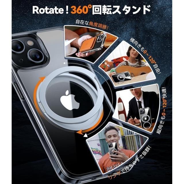 【日本代購】TORRAS 手機殼 UPRO Ostand R 美軍規格  iPhone 15 黑色-細節圖3