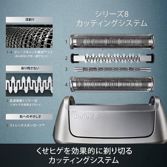 【日本代購】BRAUN 博朗 系列8 電動刮鬍刀 8413s-V-細節圖5