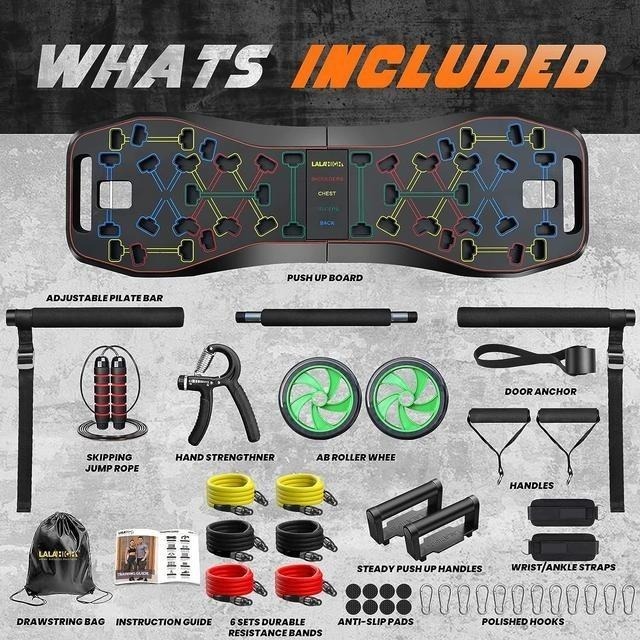 【美國代購】LALAHIGH 攜帶式家庭健身系統 H-1-細節圖3