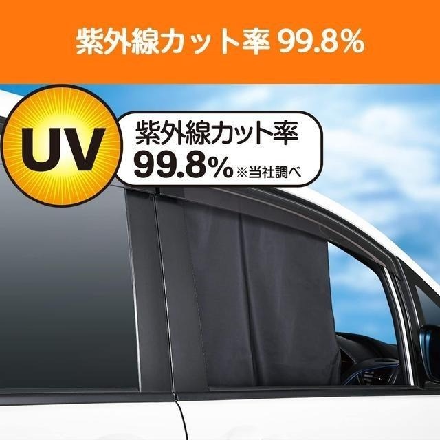 【日本代購】SEIWA 車用窗簾 LL號 IMP159 (105x55公分)-細節圖4