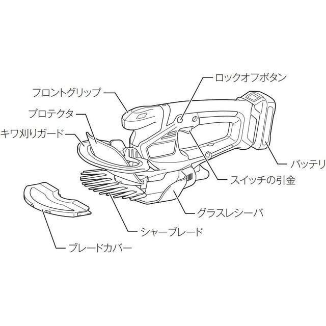 【日本代購】Makita 無線 草皮修剪器 割草 10.8V ‎MUM600DSH (附電池)-細節圖2