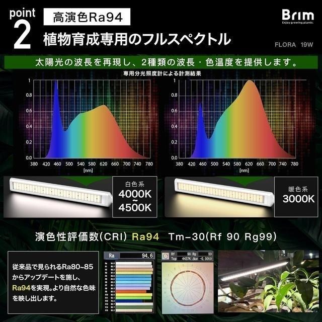 【日本代購】BRIM 三頭 植物生長燈 栽培燈 26W 白光 4000-4500K-細節圖5
