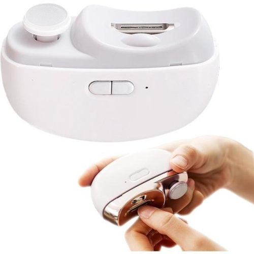 【日本代購】ABNII 電動指甲剪 USB充電 白色