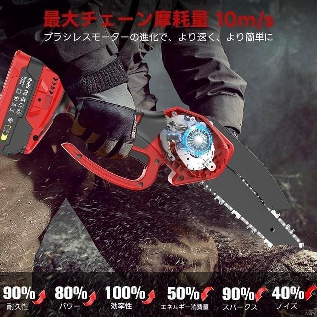 【日本代購】Bamse 充電式小型電鋸 6吋 (附兩個電池)-細節圖8