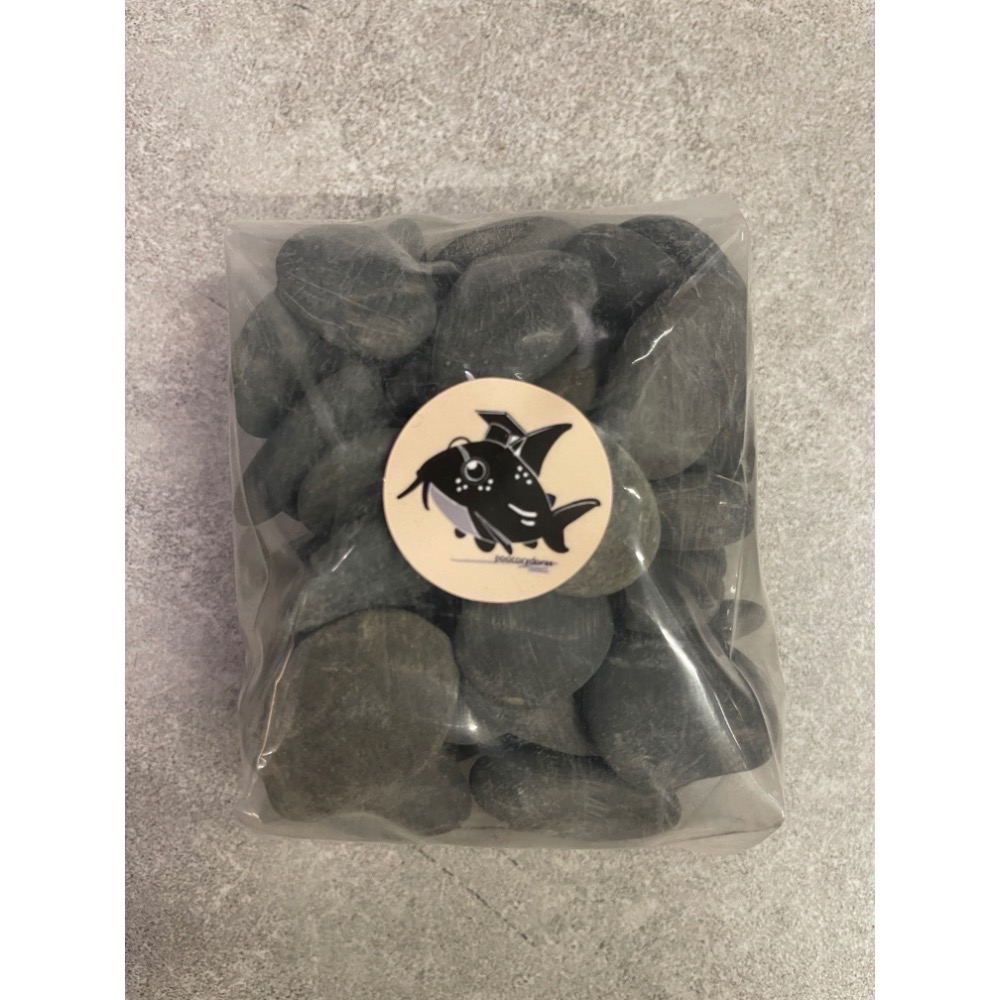 鼠博館-底沙-鼠饅頭麥飯石｜大顆河砂扁石-細節圖3