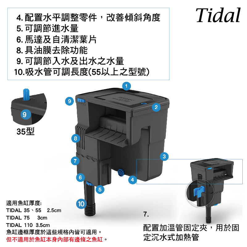 鼠博館-設備-西肯Tidal 35/55型/75型/110型多功能過濾器 西肯外掛-細節圖6