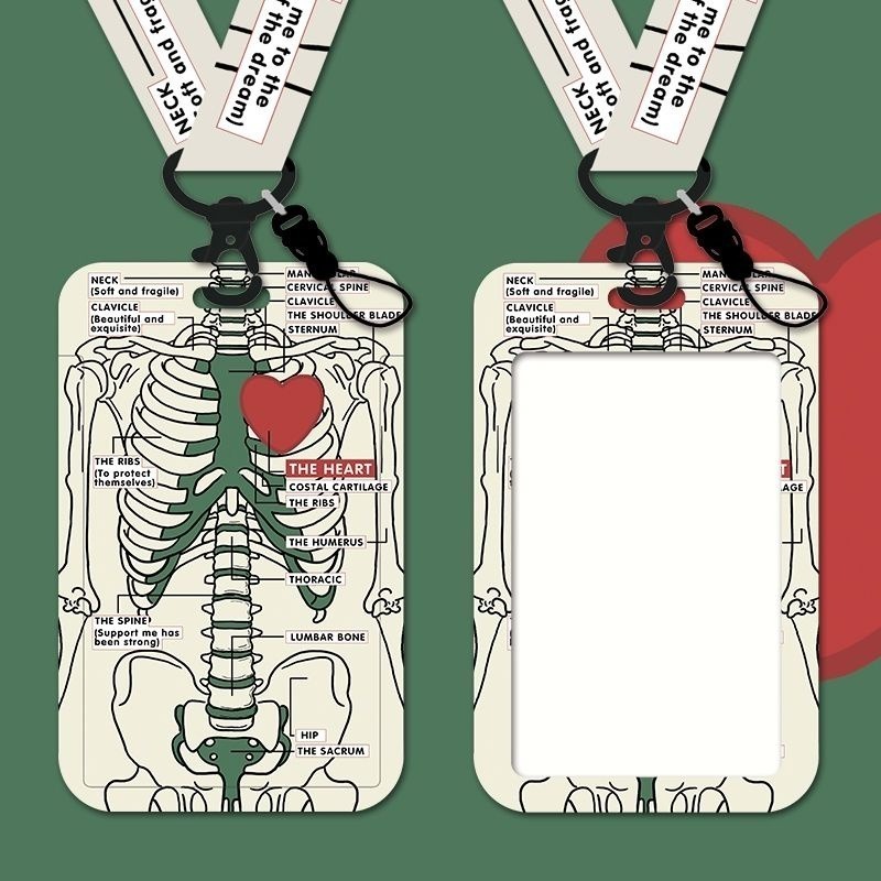 【24小時出貨】設計款硬質證件套/悠遊卡套/識別證套/手繪藝術/彩色掛繩/高規格保護/防折損-細節圖2