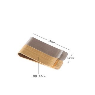 【24小時出貨】黃銅鈔票夾/不鏽鋼鈔票夾/票據夾/發票整理-細節圖5