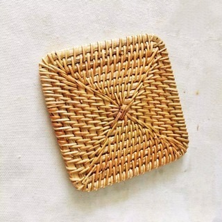 【24小時出貨】藤編杯墊/越南編織/杯墊茶墊隔熱墊/ins風純手工/家居擺飾/擺拍/質感居家生活-細節圖3