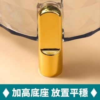 【24小時出貨】透明鑽石紋路收納盒/化妝品收納/保養品收納/桌面救星/質感收納盒-細節圖5