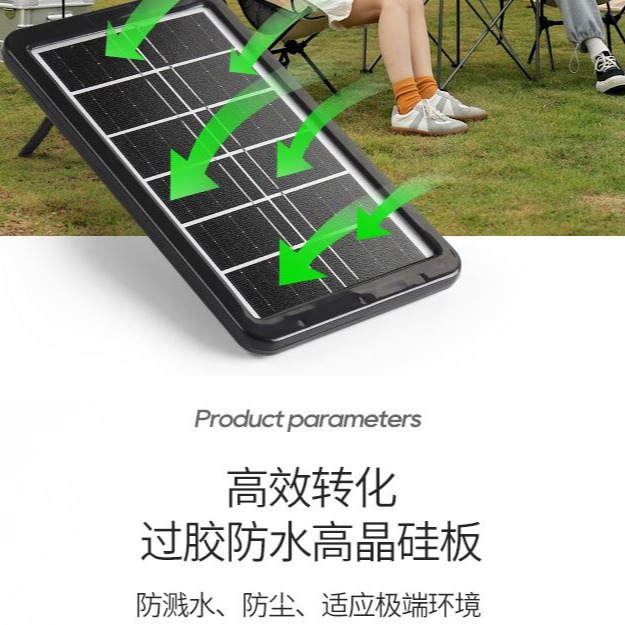 ☆四月科技能源☆3W6V太陽能板 單晶玻璃層壓板邊框電池板帶支架穩壓 可充手機A0339-細節圖2