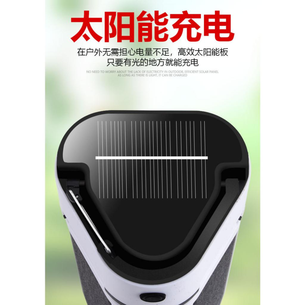 ☆四月科技能源☆太陽能充電球泡燈60LED三葉應急燈USB多功能磁鐵燈泡燈停電擺攤燈A0448-2-細節圖3