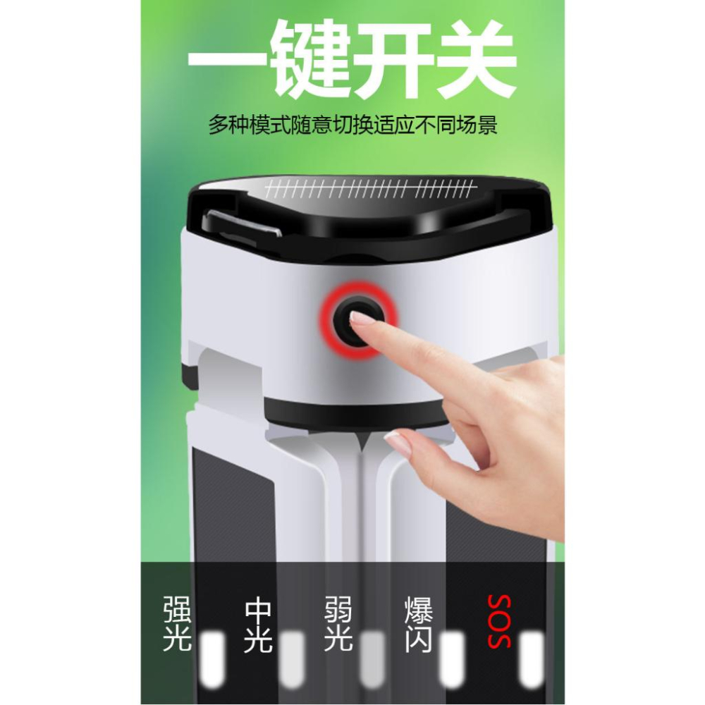☆四月科技能源☆太陽能充電球泡燈60LED三葉應急燈USB多功能磁鐵燈泡燈停電擺攤燈A0448-2-細節圖4