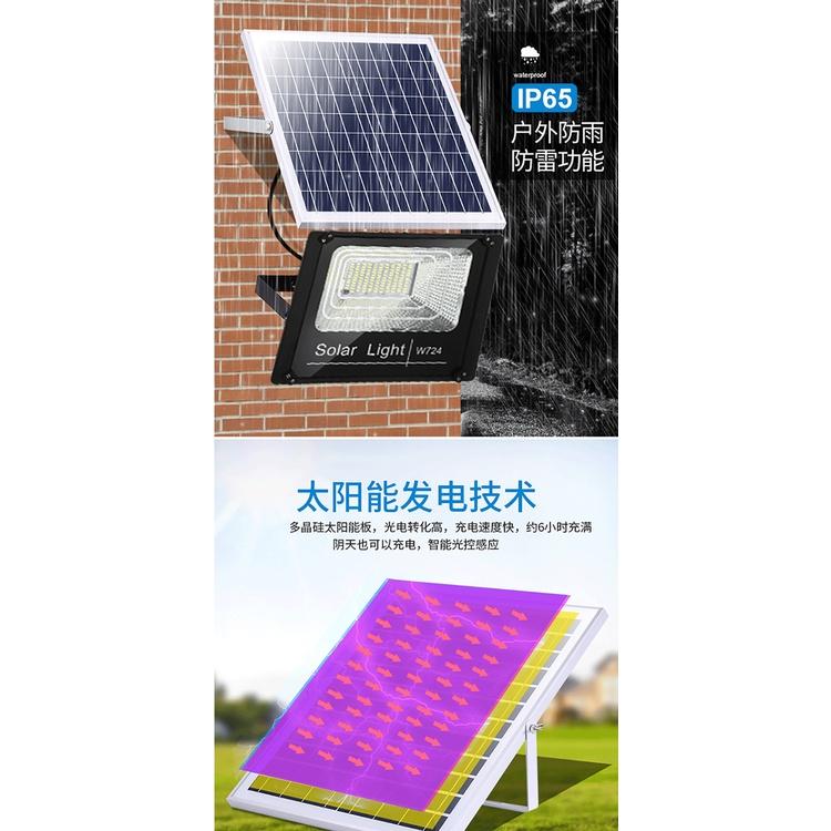 🍀四月科技能源🍀光控+人體感應太陽能燈戶外庭院燈50W超亮人體感應投光燈家用室內外照明路燈A0230-5-細節圖5