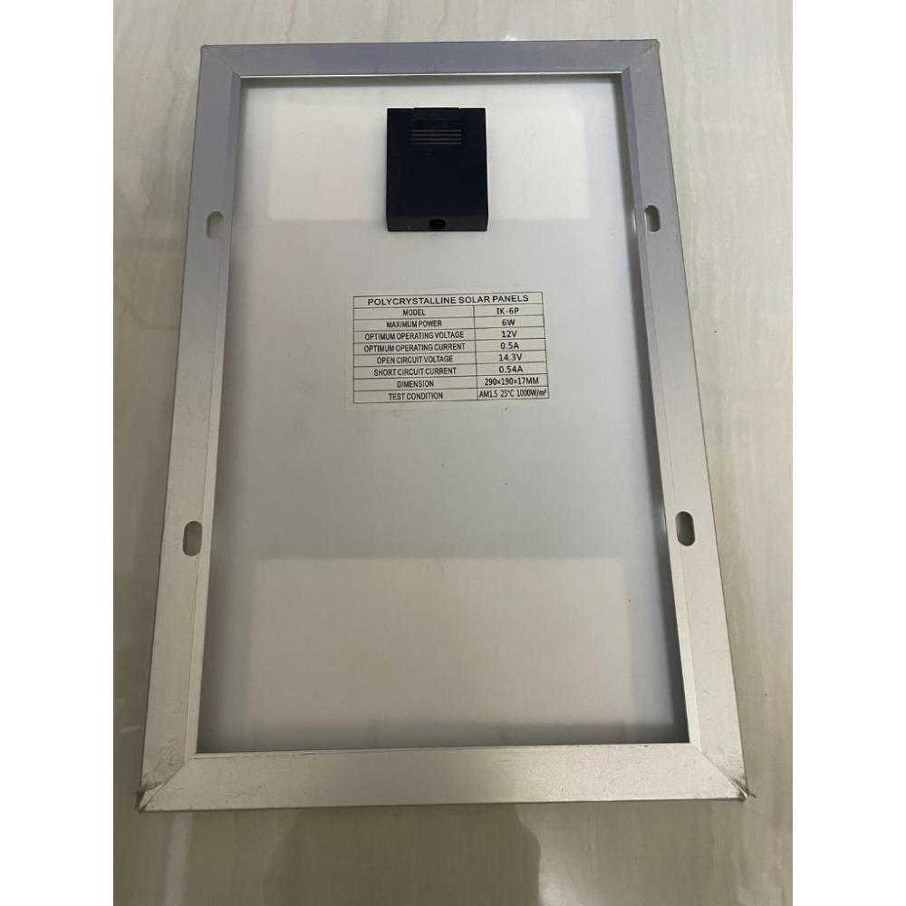 ☆四月科技能源☆太陽能板 多晶玻璃層壓電池板 12V6W 太陽能9V電池充電板  DIY A0162-2-細節圖3