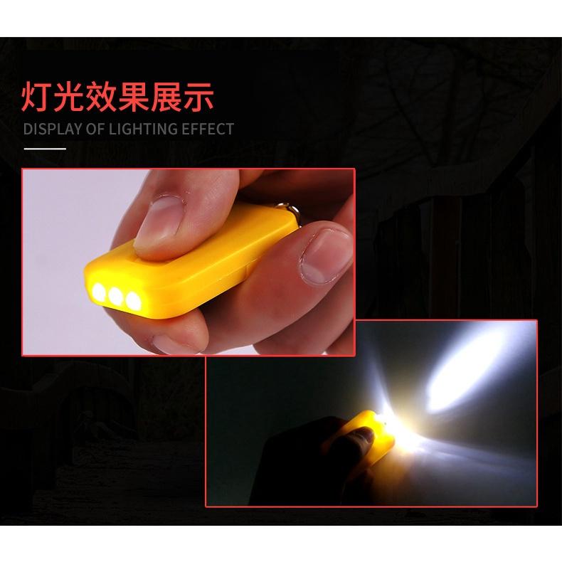 ☆四月科技能源☆太陽能鑰匙扣手電筒3燈真充手電筒禮品-細節圖2