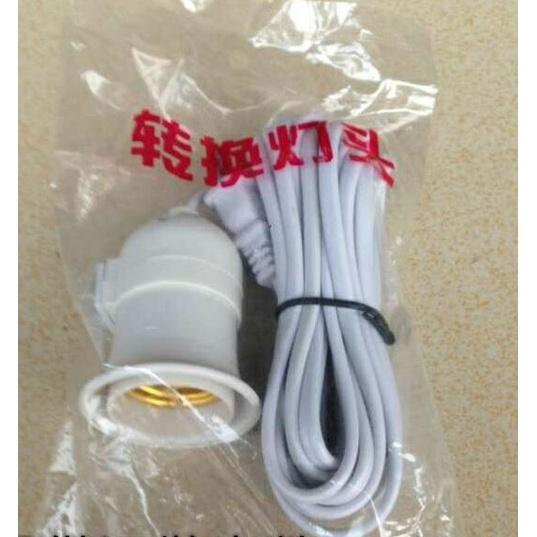 🎏🇹🇼四月科技能源🍀懸吊式帶2.5線開關燈頭E27螺口燈籠燈頭燈座-細節圖2