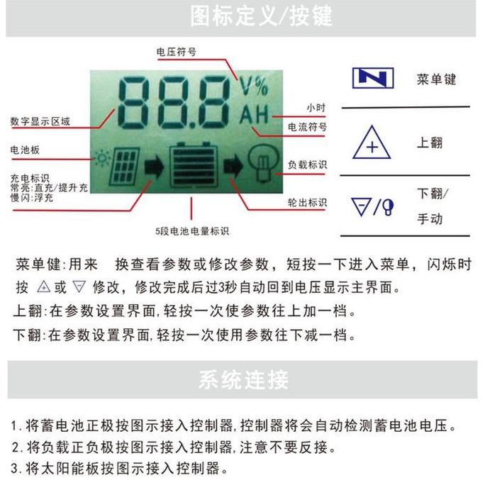 ☆四月科技能源☆太陽能控制器36/48V/60V 50A全自動光伏系統電動車充電電瓶電壓轉換A0151-13-細節圖4