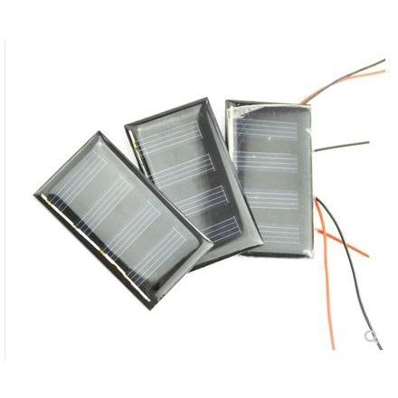 ☆四月科技能源☆小功率太陽能滴膠板多晶矽電池板59*34 2V60mA照明玩具燈具野外充電帶線-細節圖2