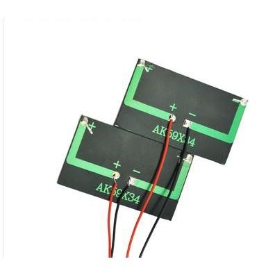 ☆四月科技能源☆小功率太陽能滴膠板多晶矽電池板59*34 2V60mA照明玩具燈具野外充電帶線-細節圖3
