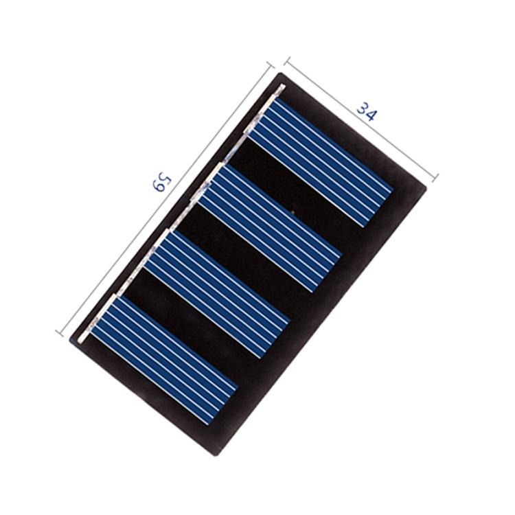 ☆四月科技能源☆小功率太陽能滴膠板多晶矽電池板59*34 2V60mA照明玩具燈具野外充電帶線-細節圖4