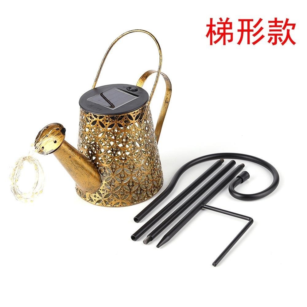 🇹🇼四月科技能源 光控新款庭院太陽能花灑水壺景觀燈戶外草坪燈鐵藝鏤空水壺燈花灑燈A0040{02-4}-細節圖5