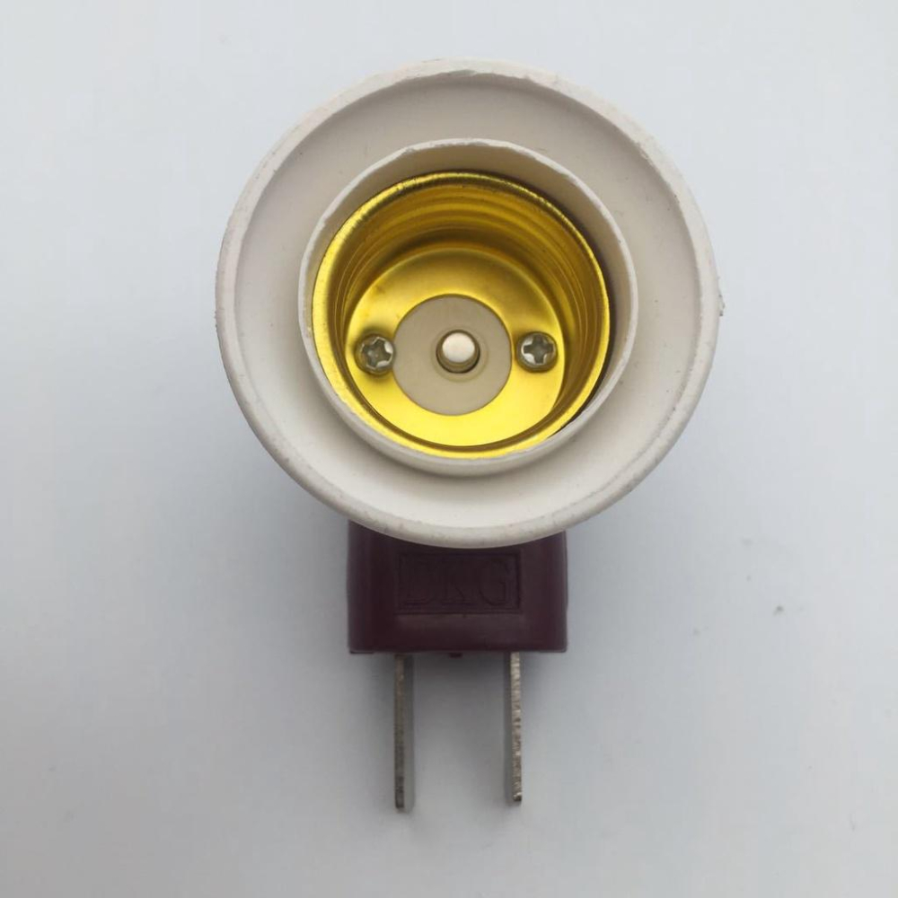 🍀四月科技能源🍀煙斗型帶開關插壁式燈頭E27螺口插口小夜燈可傾式燈座-細節圖2