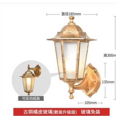 🇹🇼四月科技能源🍀戶外 防水110/220V柱頭燈 圍牆門柱燈 歐式led節能別墅 牆頭燈/壁掛A0232-1-細節圖5