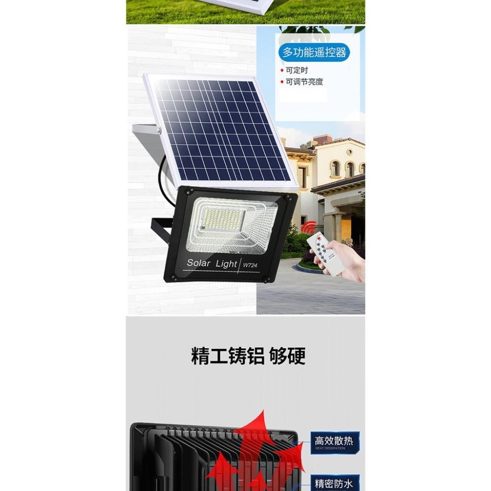 🍀四月科技能源🍀光控太陽能燈太陽能燈戶外庭院燈120/150W超亮人體感應投光燈家用室內外照明路燈 A0230-4-細節圖4
