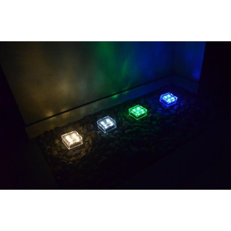 ☆四月科技能源☆光控太陽能燈 6LED水晶方磚地埋燈 太陽能草坪燈 四色 A0046-2-細節圖2