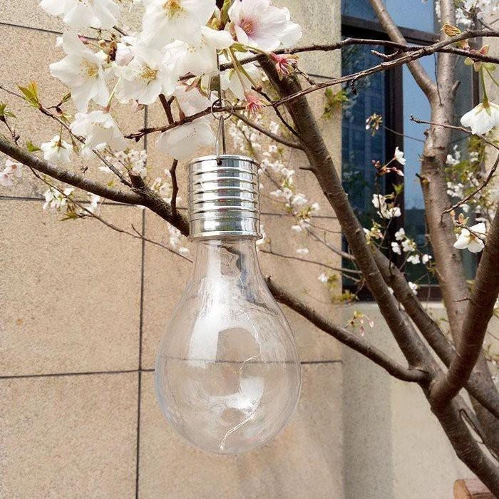 ☆四月科技能源☆新款光控太陽能燈泡掛燈戶外草坪燈 太陽能庭院裝飾燈4LED燈泡 防水A0420{03-4}-細節圖7