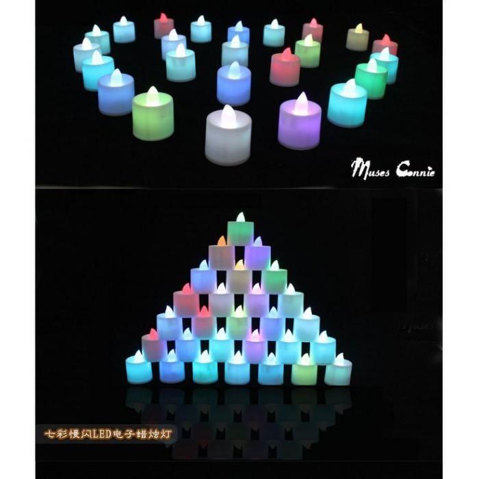 ☆四月科技能源☆大號LED電子蠟燭燈七彩/黃/白/紅光浪漫生日婚慶電子蠟燭燈變色小夜燈(單價)-細節圖6