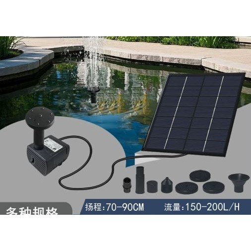 ╭☆April shop☆╮7V1.4WJT180單晶矽微型太陽能噴泉&太陽能水泵6種噴頭 C004-細節圖7