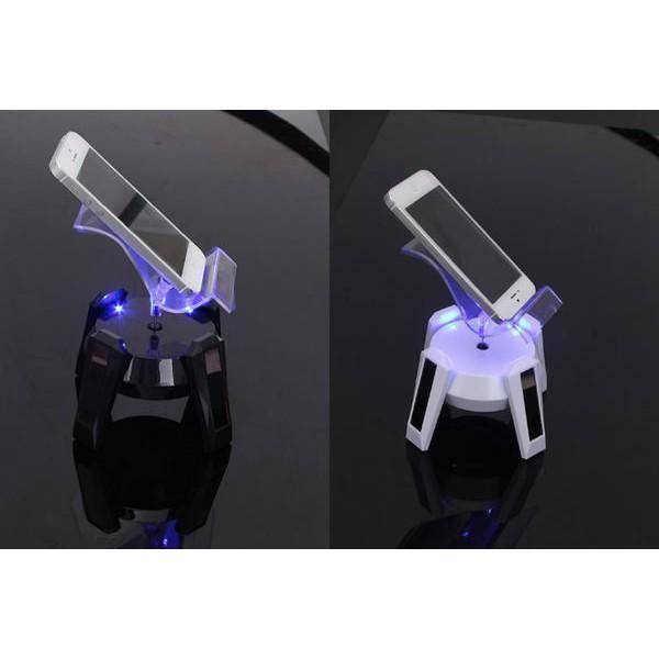 ☆四月科技能源☆太陽能手機展示架 太陽能 旋轉展示台 LED燈+電池 兩用 A0066-11-細節圖3