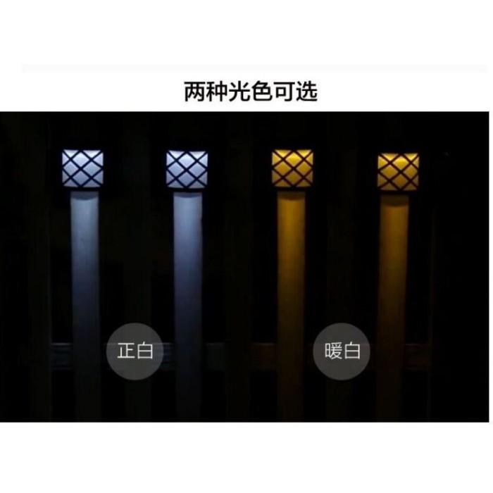 ╭☆April shop☆╮光控太陽能燈 6LED復古壁燈 庭院燈 裝飾燈A0407-細節圖5