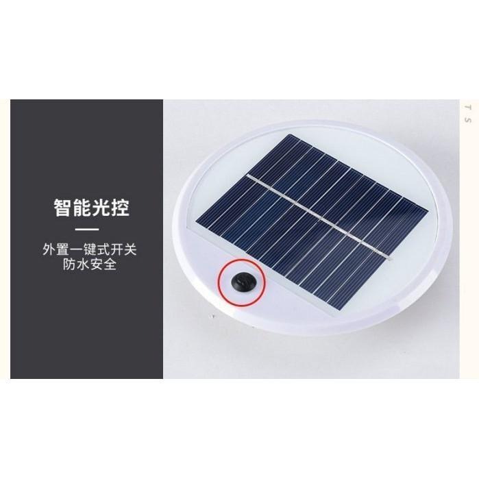 ☆四月科技能源☆光控+遙控25CM太陽能LED燈不銹鋼柱頭燈球形門柱燈圓形牆頭燈白+暖 雙色A0115-細節圖4