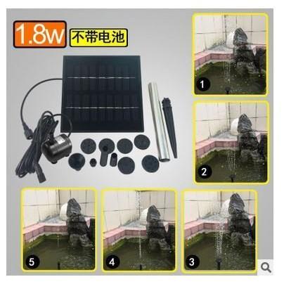 ☆四月科技能源☆9V 2W單晶矽微型太陽能噴泉&微型太陽能水泵(太陽能/家電兩用) C005-細節圖6
