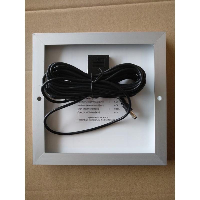 🍀四月科技能源🍀太陽能板 多晶高效太陽能電池板 玻璃鋁框5V2.5-3W充手機戶外充電光伏板-細節圖2