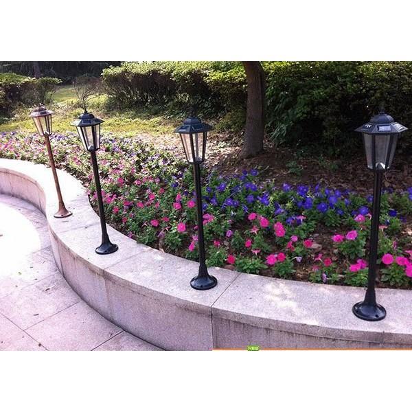 ╭☆April shop☆╮新款 宮廷式 光控10LED 太陽能燈 庭院燈 落地燈 站立燈 路燈A0223-3-細節圖3