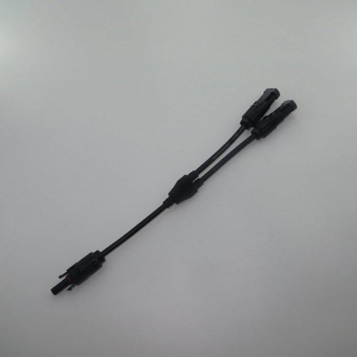 🇹🇼四月科技能源🍀MC4並聯線 2合1太陽能板並連線 Y轉接頭 一分二分支三通插頭一對-細節圖2