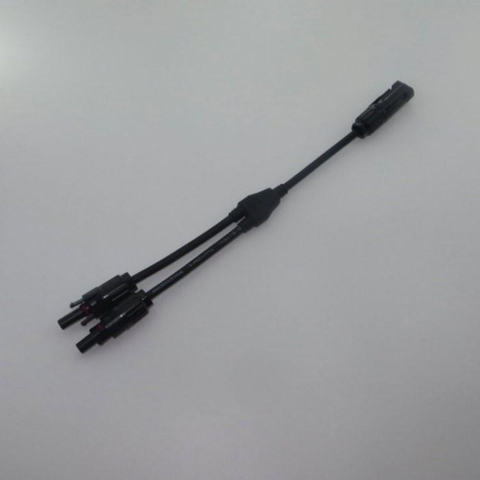 🇹🇼四月科技能源🍀MC4並聯線 2合1太陽能板並連線 Y轉接頭 一分二分支三通插頭一對-細節圖3