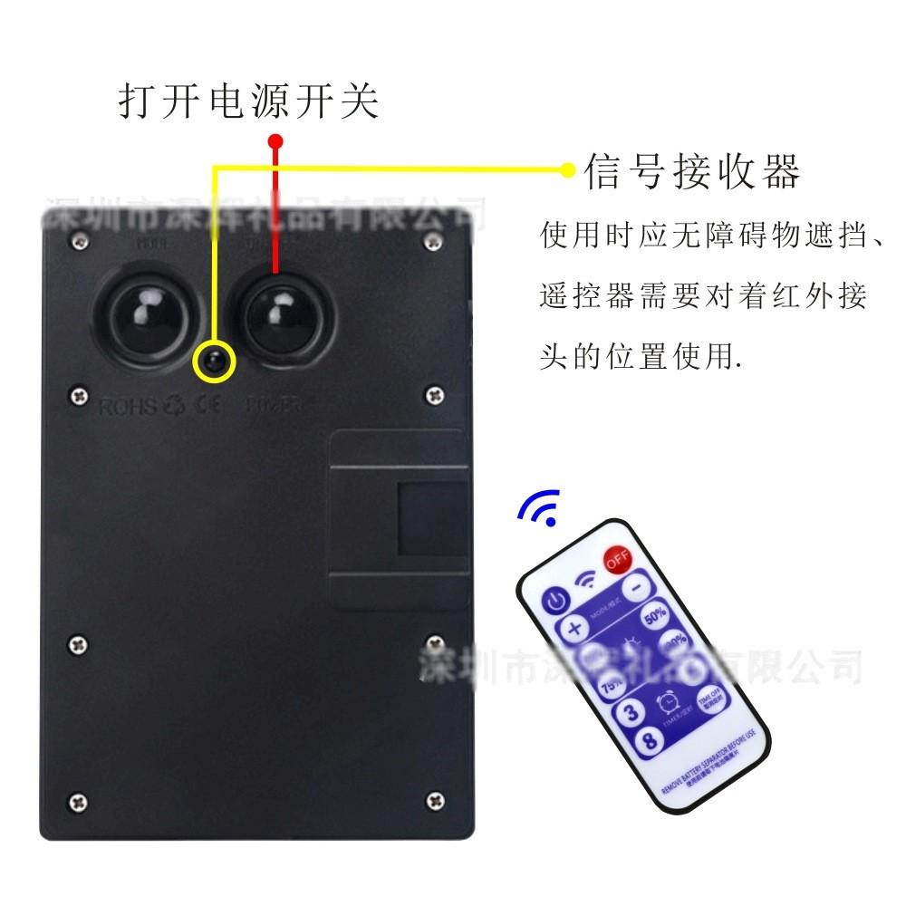 🍀四月科技能源🍀光控太陽能燈 太陽能LED冰條燈裝飾亮化燈串室外防水窗簾燈聖誕裝飾彩燈帶遙控 A0033-2-細節圖6