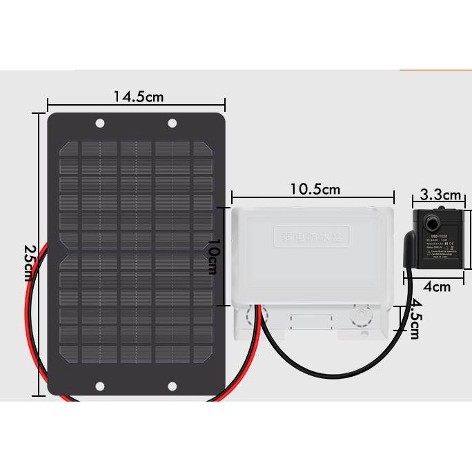 🇹🇼四月科技能源🍀太陽能水泵噴泉花園池動力面板diy套件水池潛水魚池增氧微型水流(加強雙電) C048-2-細節圖7