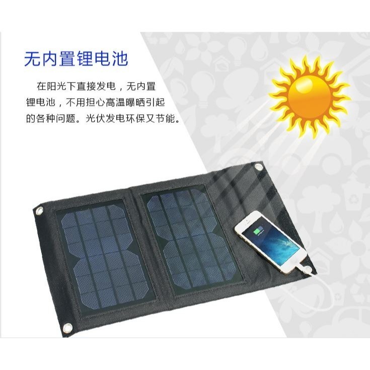 🇹🇼四月科技能源🍀10W太陽能充電板 太陽能折疊充電包 折疊包 移動電源A0257[02-2]-細節圖9